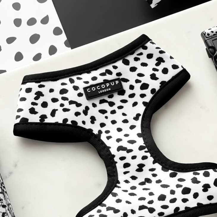 cocopup london - monochrome spot neck harness