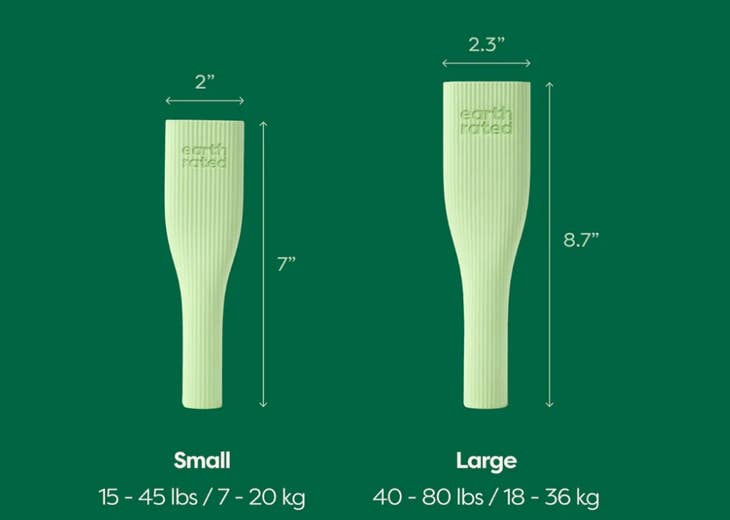 earth rated rubber chew toy small
