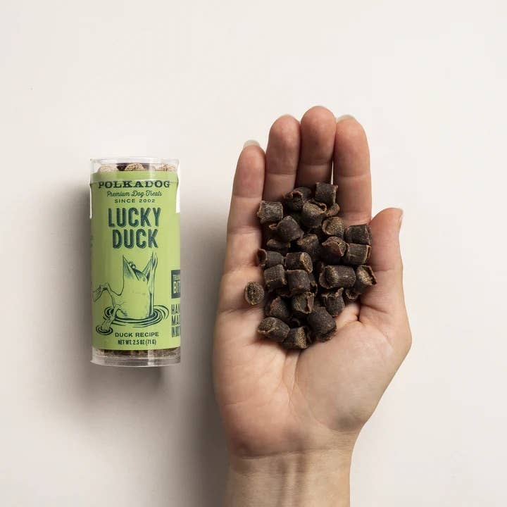 Polkadog Lucky Duck Training Bits Crunchy Dog and Cat Treats