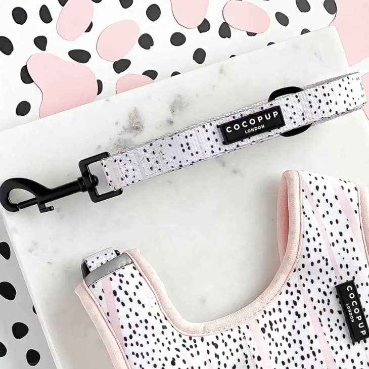 cocopup london - pink dalmatian lead