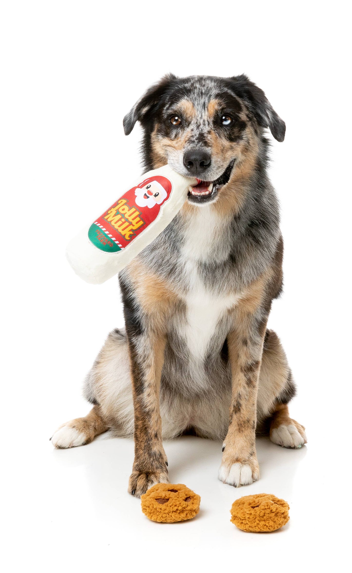 FuzzYard Jolly Milk & Cookies Plush Dog Toy 3PK