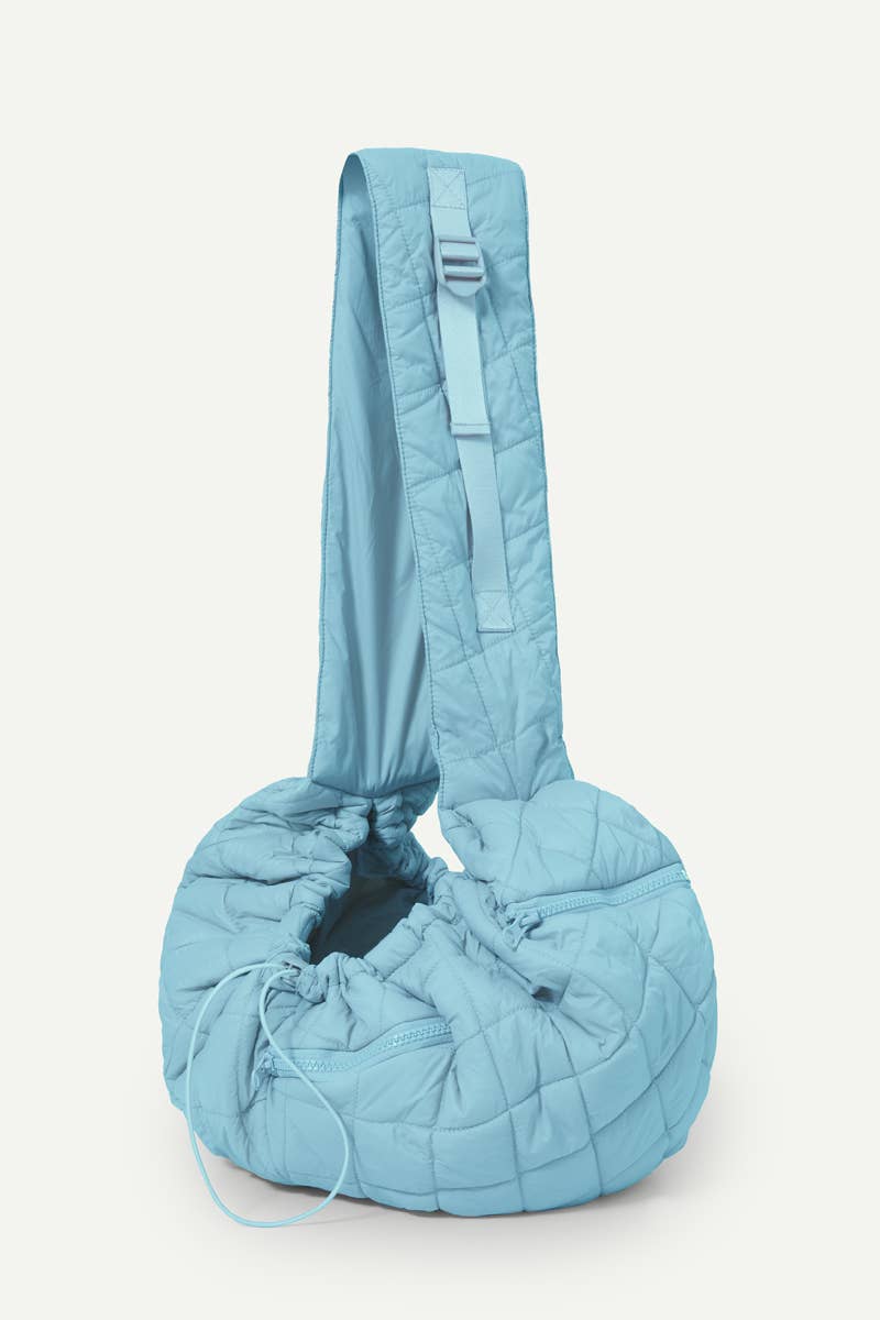 Eco Packable Sling Carrier in Sky Blue for Dogs