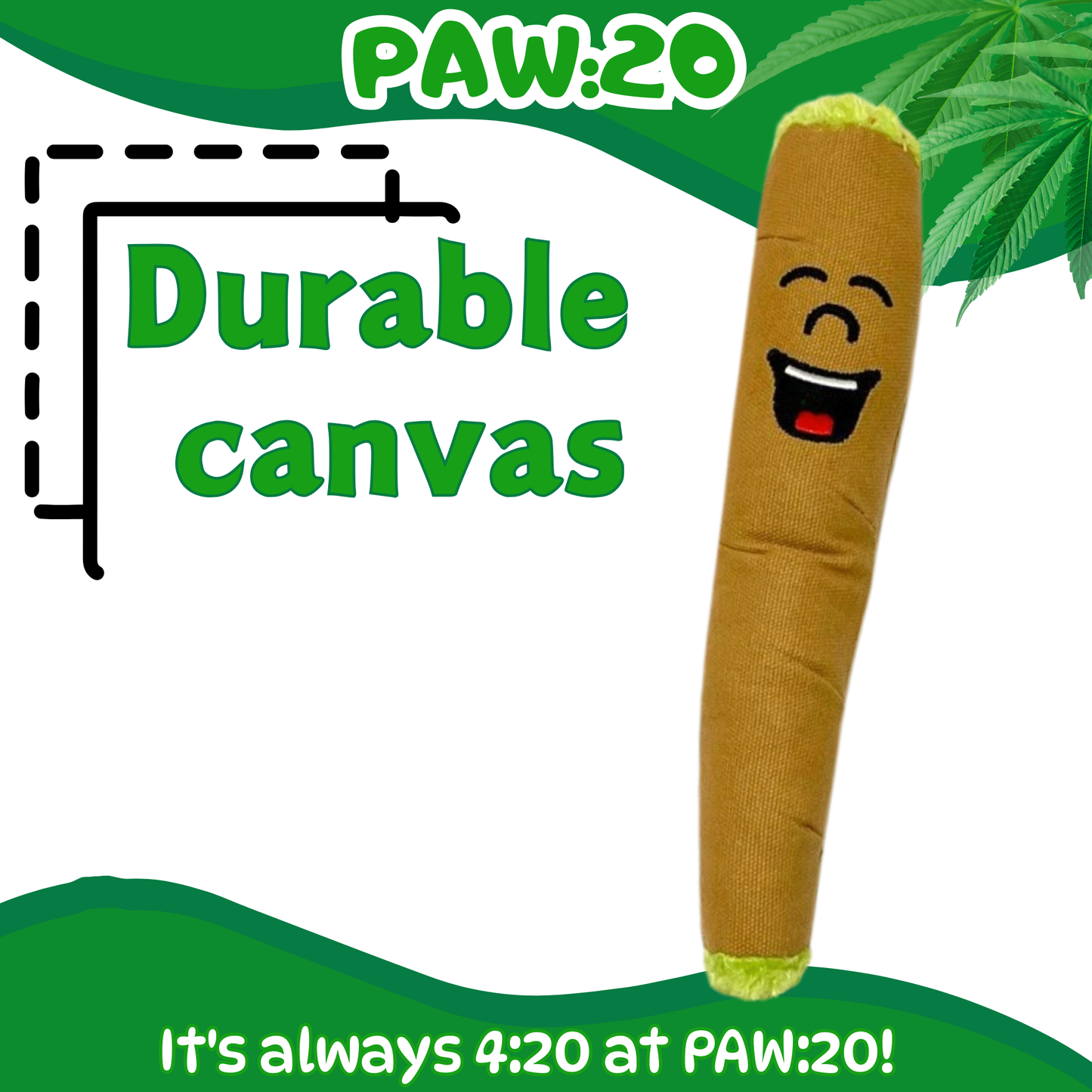B the Blunt, Stuffed Parody Squeaker 420 Dog Toy