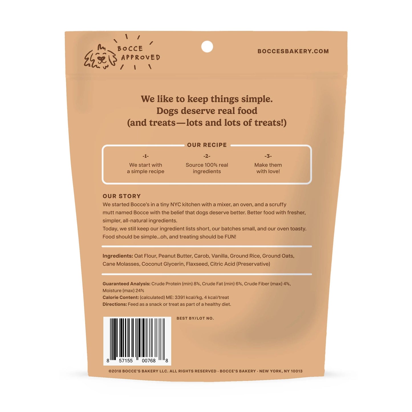 Bocce's Mud Pie Oh My Training Bites Dog Treats 6oz