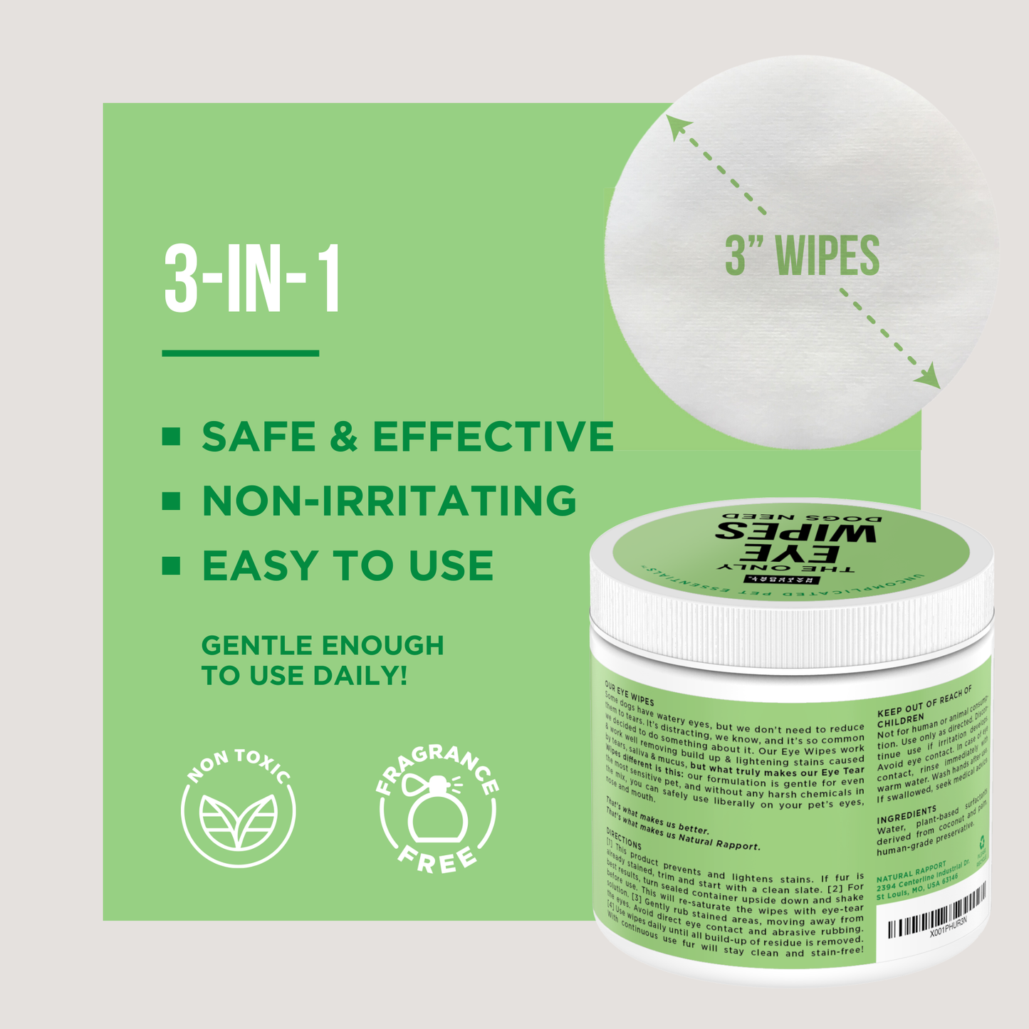 The Only Eye Wipes Dogs Need