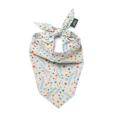 Sparkle Pawty Blue Dog Bandana