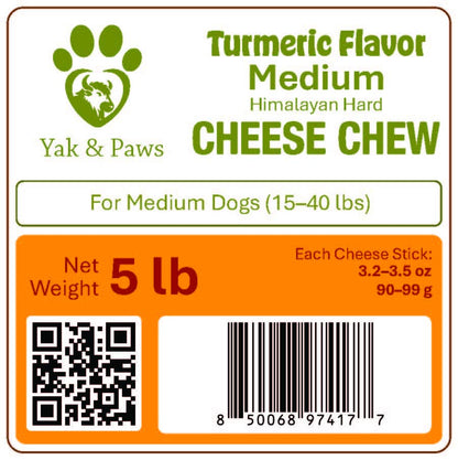 Yak Cheese Turmeric Chews - Medium