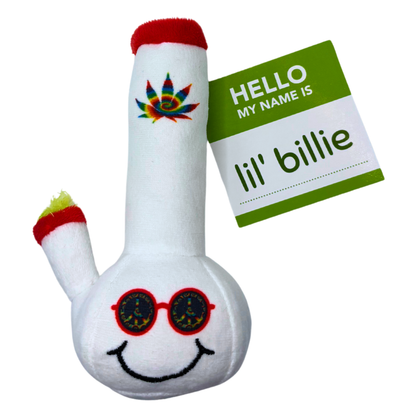 Lil' Billie Bong, Parody Plush Weed Theme Catnip 420 Cat Toy