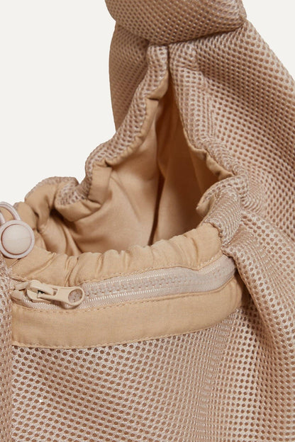 Mesh Packable Sling Carrier for Dogs - Sand