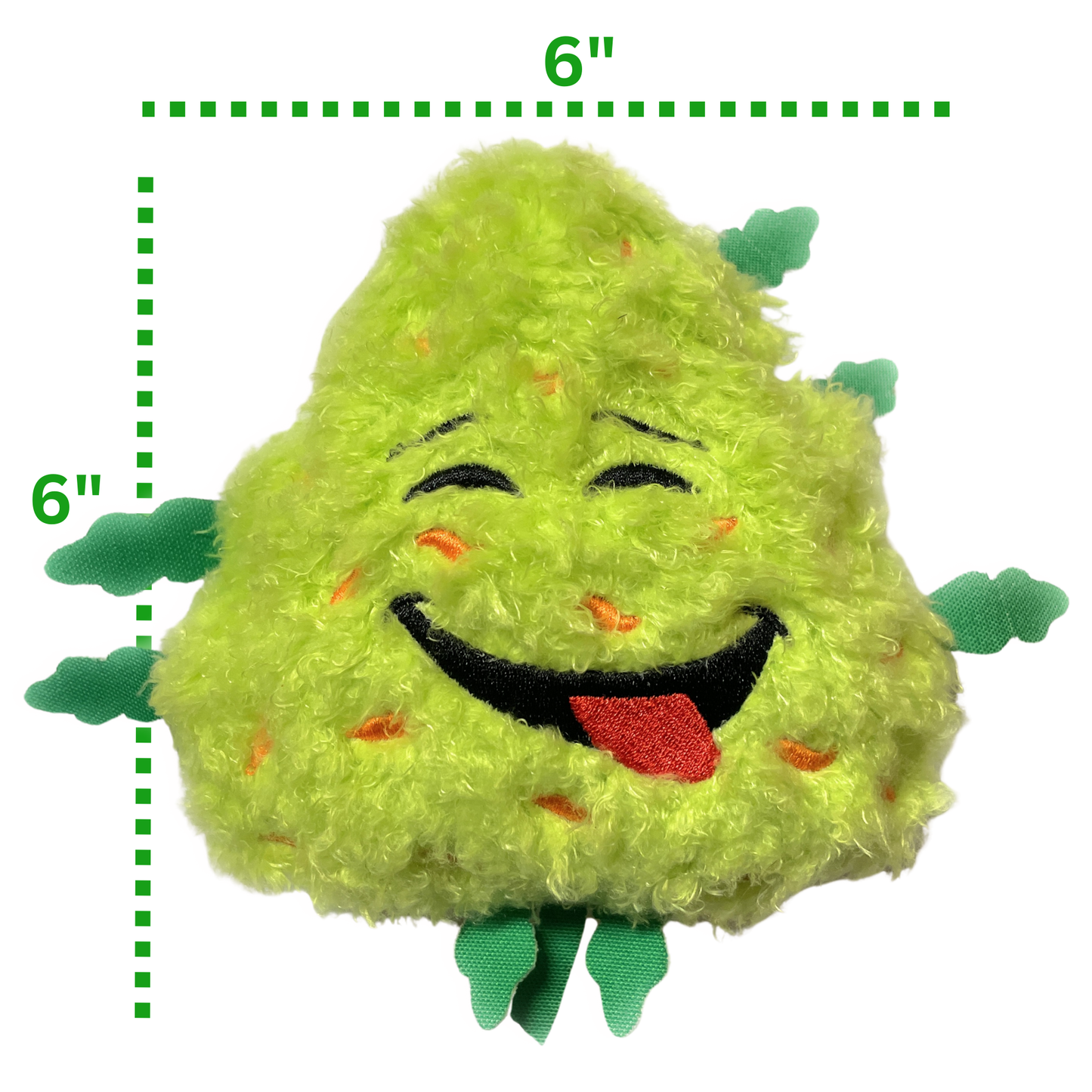 Bud the Weed Nug, Parody Plush Squeaker 420 Dog Toy