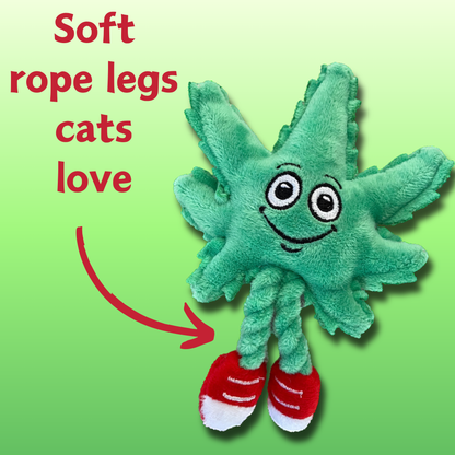 Paw:20 - Lil' MJ the Weed Leaf, Cat Toy