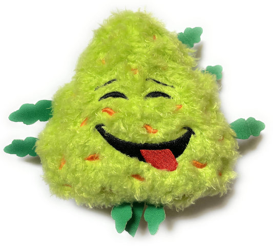 Bud the Weed Nug, Parody Plush Squeaker 420 Dog Toy