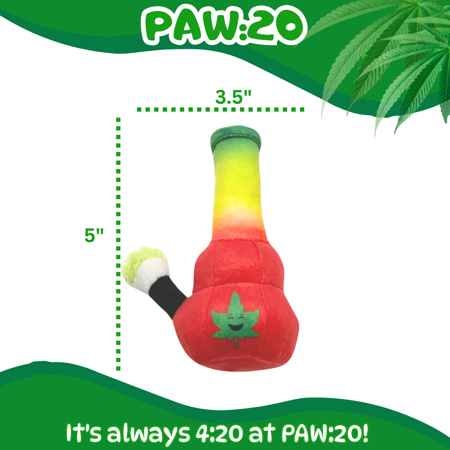 Lil Bo da Bong, Parody Plush Catnip 420 Cat Toy