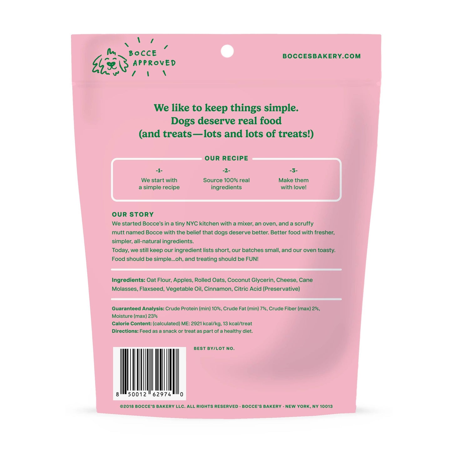 Bocce's Fireside Apple Pie Soft & Chewy Treats 6oz