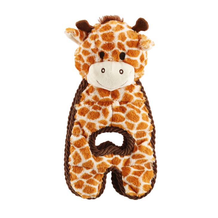 Cuddle Tugs Giraffe Plush Squeaky Dog Toy