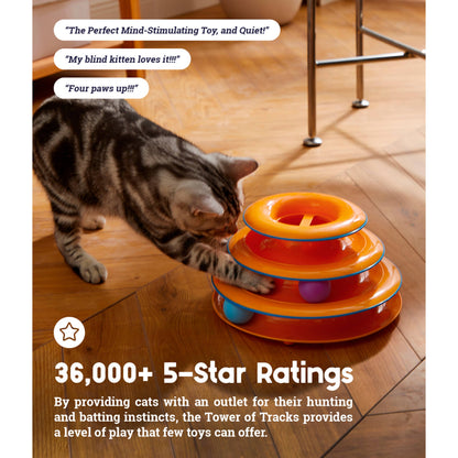 Catstages Tower of Tracks Interactive Cat Toy 3-Tier