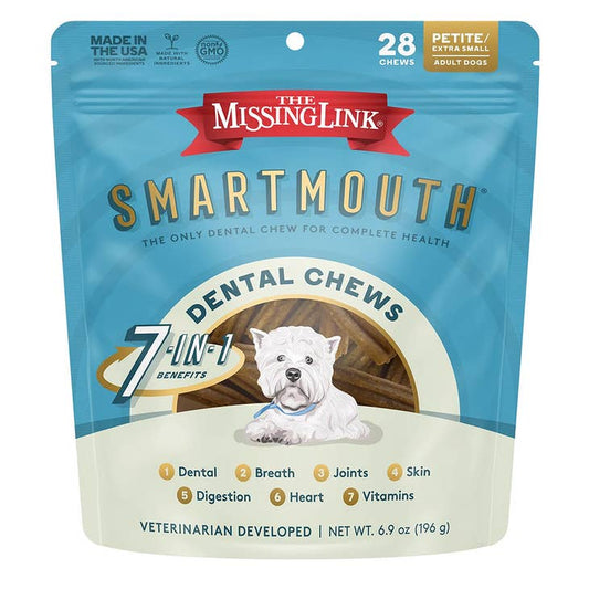 The Missing Link - Smartmouth Dental Chew Petite Dog 28ct