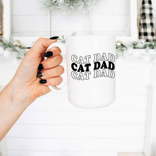 boho sips - cat dad mug