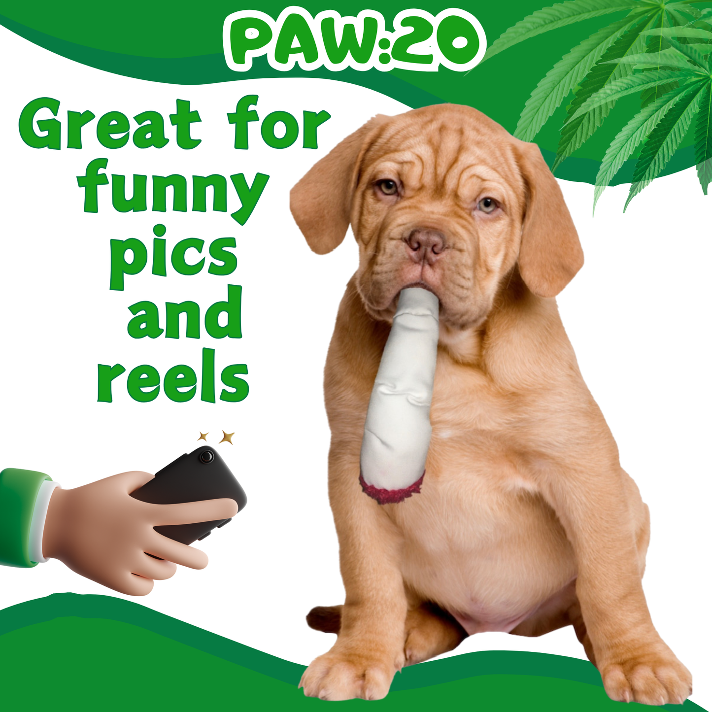 Jay the Joint, Parody Plush Squeaker 420 Dog Toy