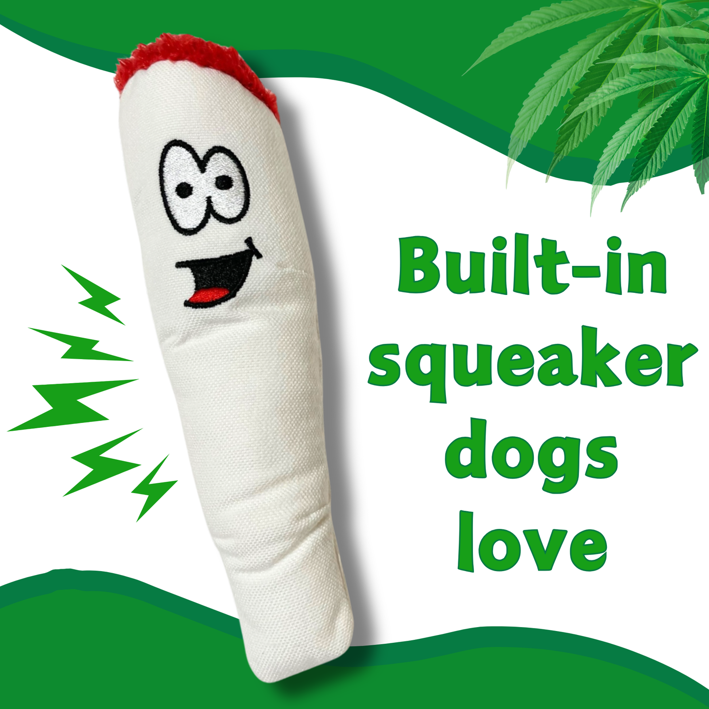 Jay the Joint, Parody Plush Squeaker 420 Dog Toy