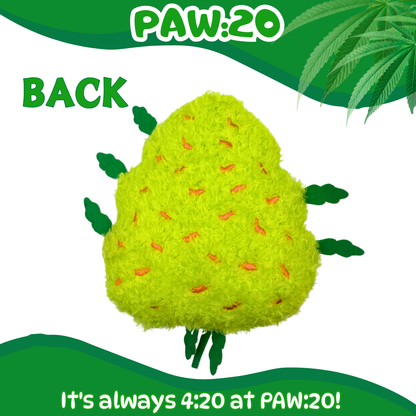 Bud the Weed Nug, Parody Plush Squeaker 420 Dog Toy