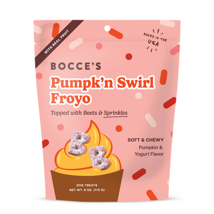Bocce's Bakery Pumpk’n Swirl Froyo Soft & Chewy Dog Treats