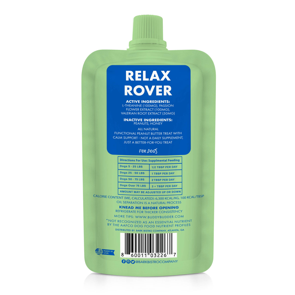 Relax Rover Buddy Budder - Dog Peanut Butter