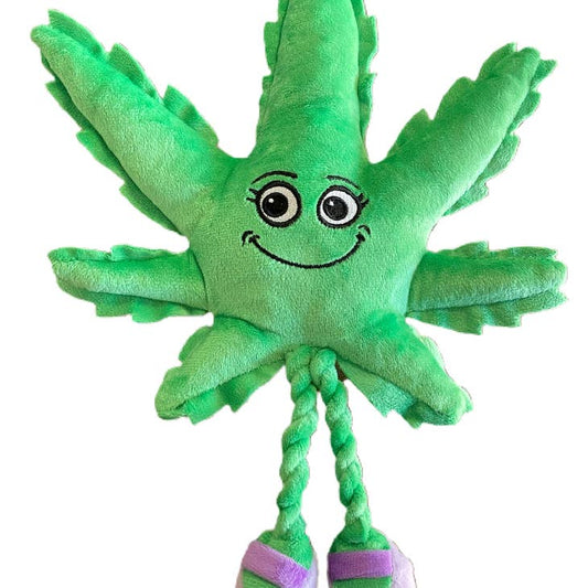 PAW:20 - Mary Jane the Weed Leaf 420 Dog Toy