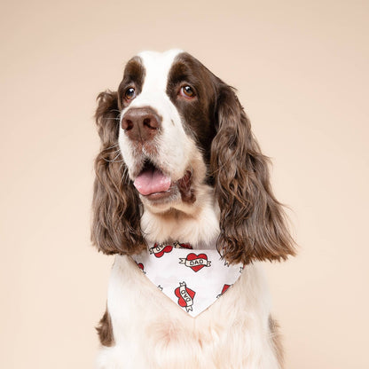Love Dad Dog Bandana