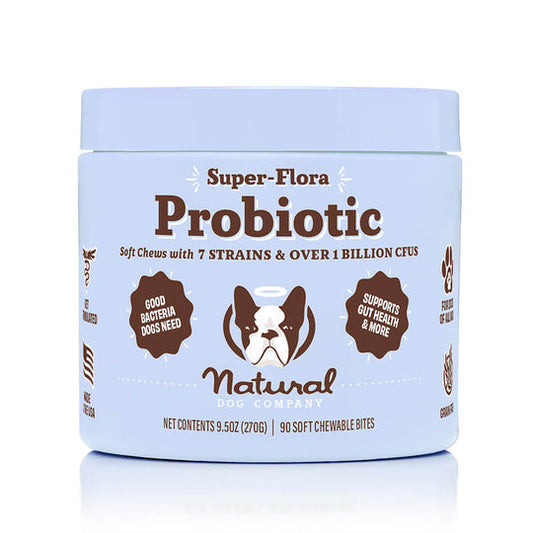 Natural Dog Company - Super-Flora Probiotic Supplement