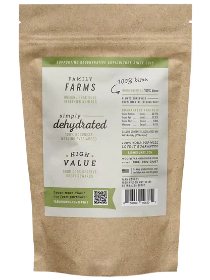 Bison Strips - All-Natural Dog Treats - 3.5 oz (Seasonal)