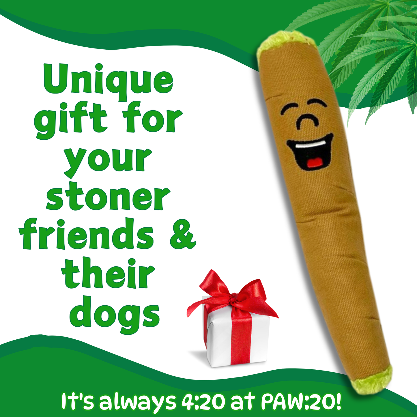 B the Blunt, Stuffed Parody Squeaker 420 Dog Toy