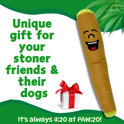 B the Blunt, Stuffed Parody Squeaker 420 Dog Toy