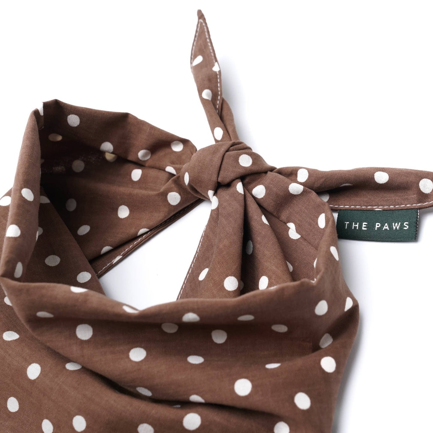 Chocolate Dot Dog Bandana