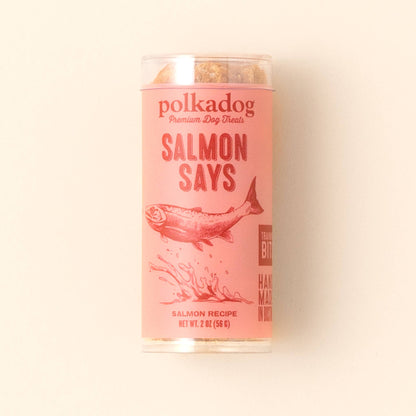 Polkadog Salmon Says Training Bits Crunchy Dog & Cat Treats