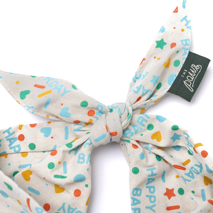 Sparkle Pawty Blue Dog Bandana