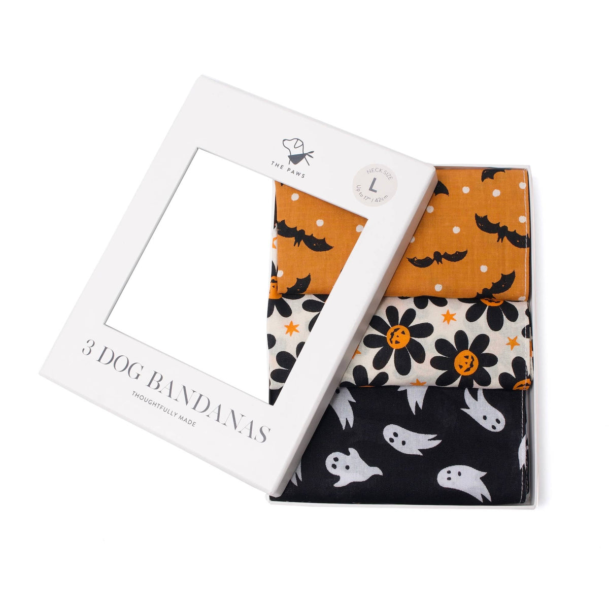 3 Pack of Halloween Dog Bandanas - Spooky Gift Box