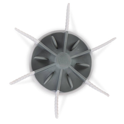 Messy Mutts Slow Feeder Bowl Insert w/Suction Cool Grey 7x2