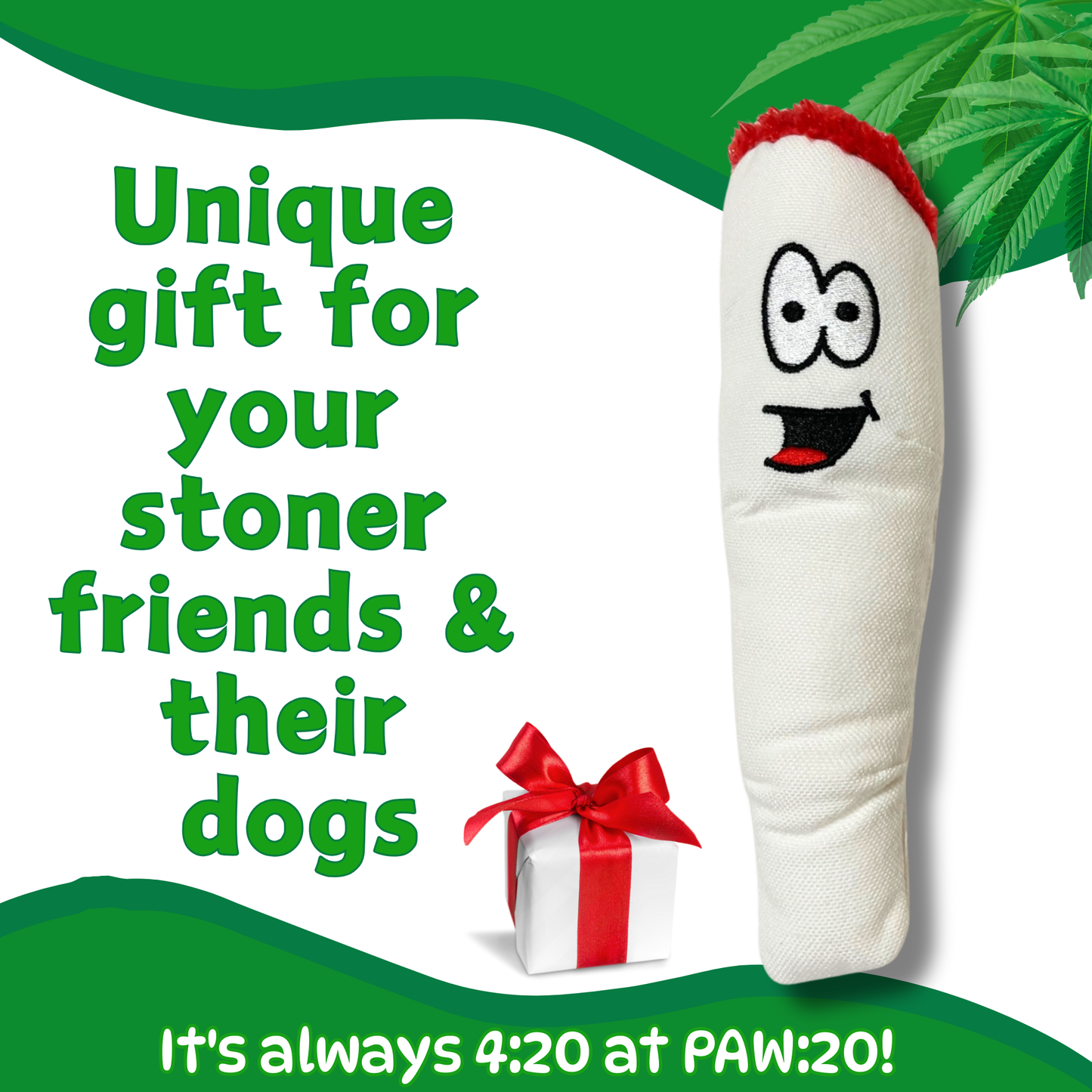 Jay the Joint, Parody Plush Squeaker 420 Dog Toy
