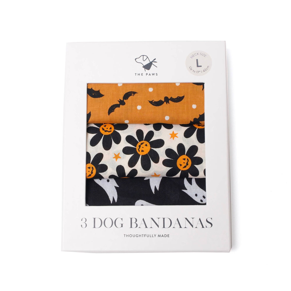 3 Pack of Halloween Dog Bandanas - Spooky Gift Box