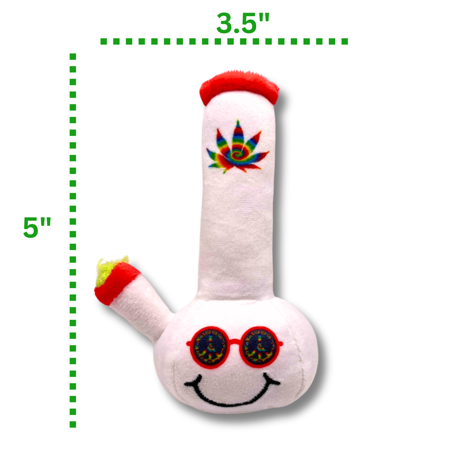 Lil' Billie Bong, Parody Plush Weed Theme Catnip 420 Cat Toy