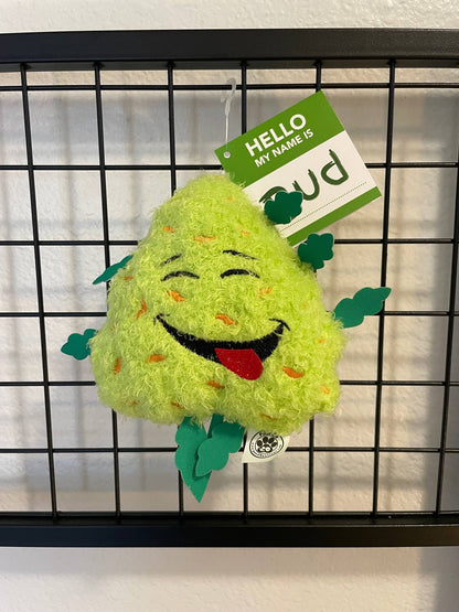 Bud the Weed Nug, Parody Plush Squeaker 420 Dog Toy