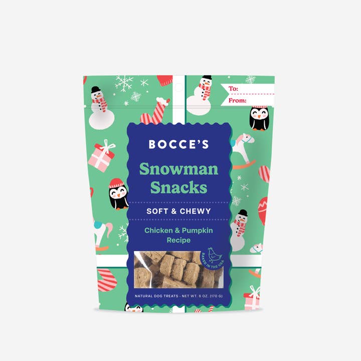 bocce's snowman snacks (soft & chewy)