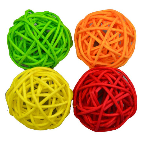 Woven Rattan Balls Cat Toy