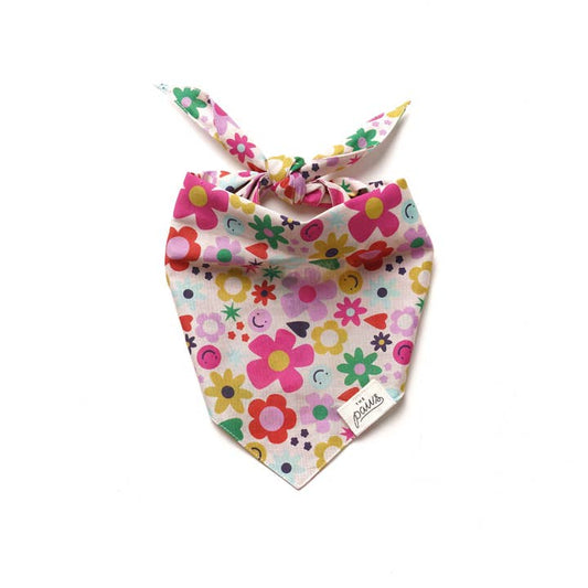 the paws - all smiles dog bandana