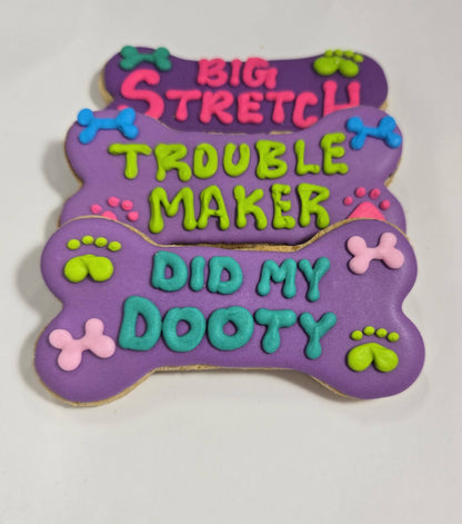 Large Dog Message Bones