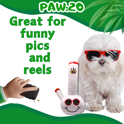 Billie Bong, Parody Plush Squeaker 420 Dog Toy