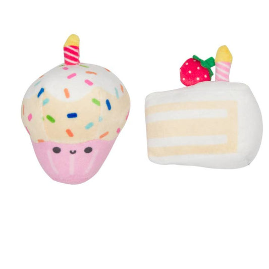 Pearhead Birthday Cake Cat Toy Set 2pc