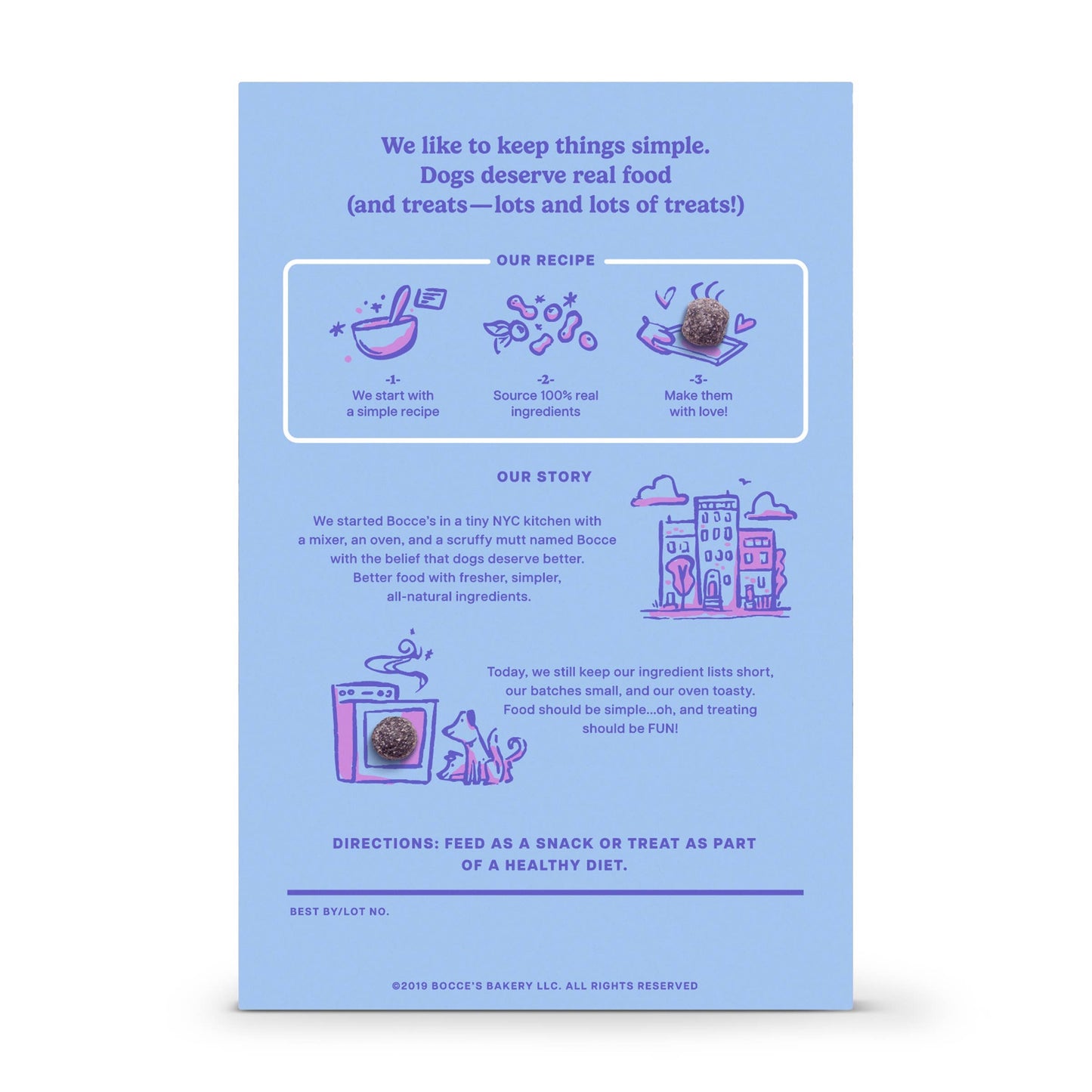 Bocce's PB + Blueberry Crispies Dog Treats 10oz
