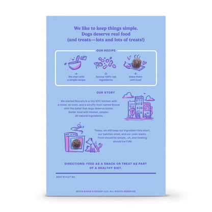 Bocce's PB + Blueberry Crispies Dog Treats 10oz